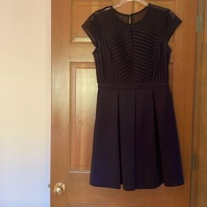 Gabby Skye navy dress size 8 nice material  has a stain on armpit but not seen